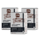 Pili Natural Activated Charcoal Detoxifying Soap Bars with Peppermint Oil (3 Pack) for Face and Body for Men, Women and Teens