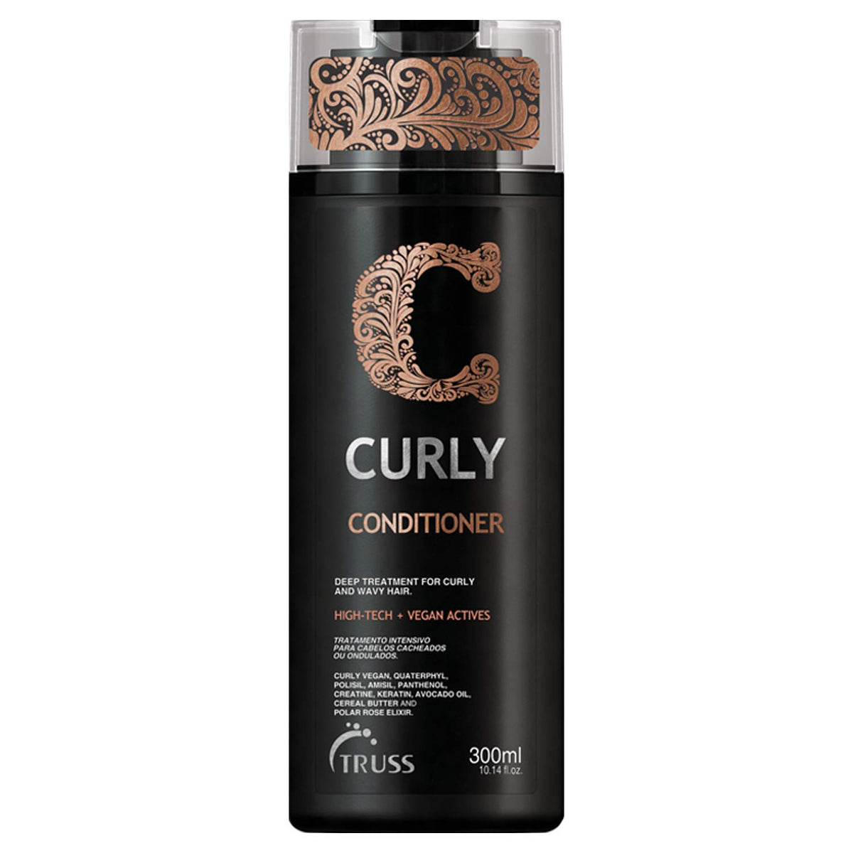 Truss Curly Conditioner - Restore, Repair & Strengthen Curly, Wavy, Highly Textured, Dense & Damaged Hair. Define, Detangle, Controls Frizz, Block Humidity for All Curly Hair Types, Lengths, Textures