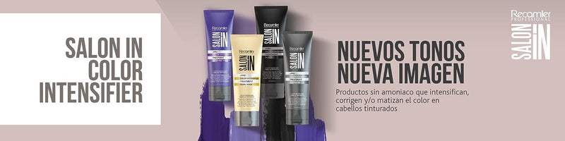 Recamier Professional Salon In +Pro Color Intensifier Hair Treatment Black 8.45oz - Tratamiento Intensificador de color para el cabello negro