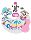 Leche Pal Pelo MEGAKIDS Kit: Shampoo + Conditioner + Styling Cream (Leave-in Conditioner) + Detangler Spay + Hair Splash SLS Free - Vegan - Abyssinian, Coconut & Jojoba