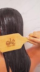 OLÉ Anti-Greasy Hair 4 Piece Pack - Coconut pulp pre-shampoo + Onion, Ginger & Celery Shampoo + Cotton & Coconut Conditioner + Detangling thermo protector