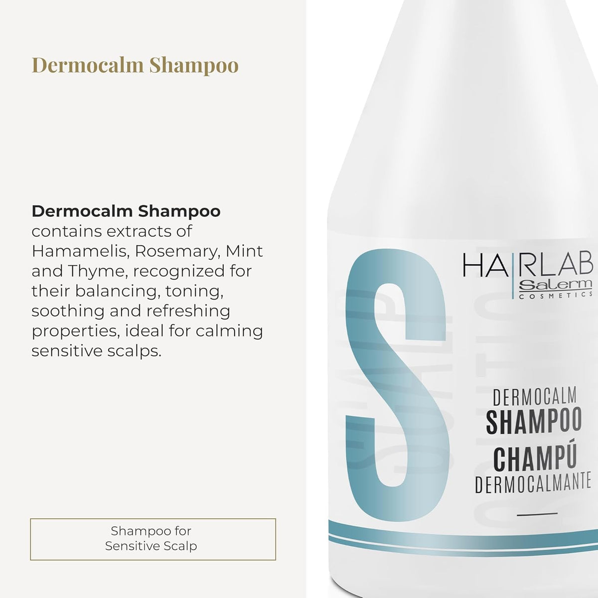 SALERM - Shampoo for Sensitive Scalp - Soothing Shampoo Hair Lab - 300 ml