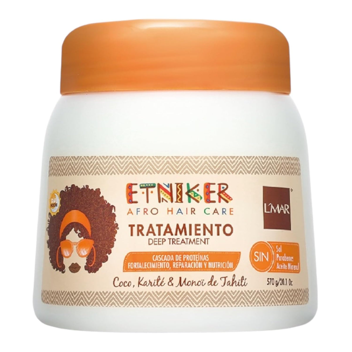 ETNIKER Curly Hair Care Bundle – Nourishing Shampoo & Deep Treatment | Hydrates, Softens & Restores Curls | Coconut & Shea Butter Formula | Sulfate-Free, Paraben-Free | 8.4 fl oz + 20 oz