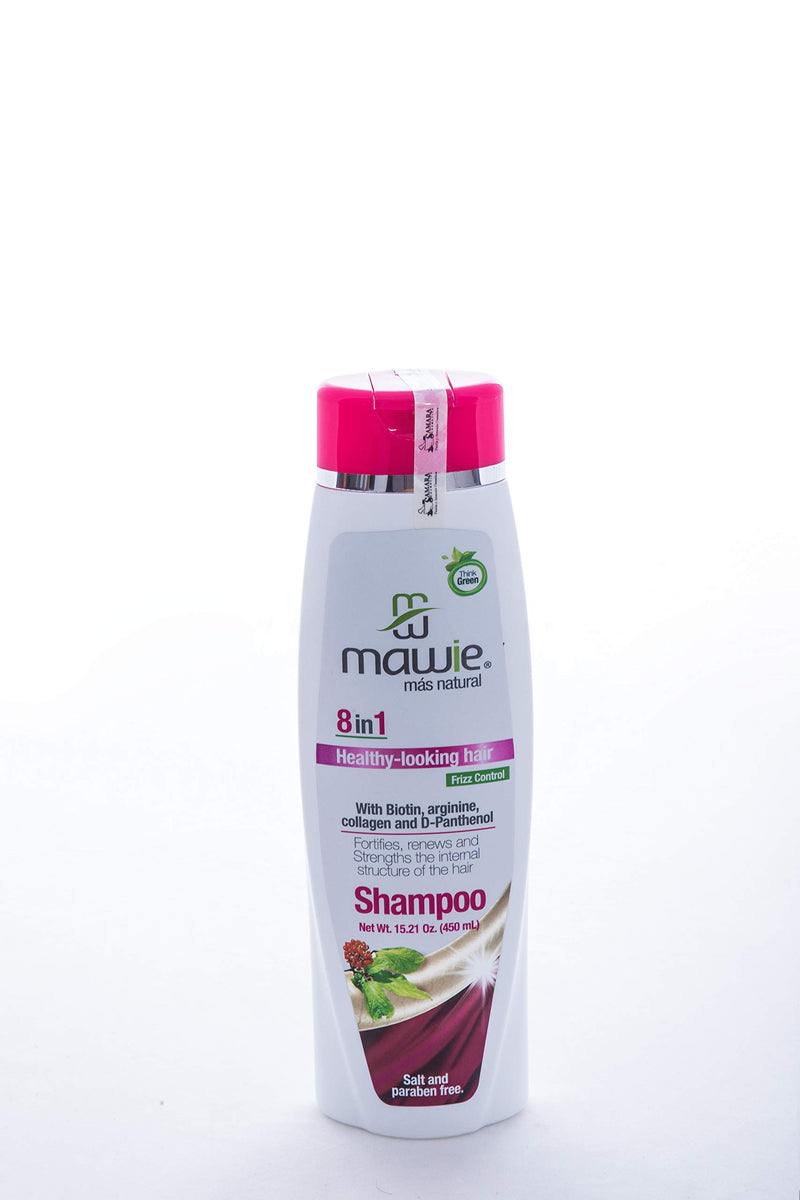 Mawie Healthy-Looking Hair Shampoo 8 in 1 with Biotin and D-Panthenol 15.21 fl.oz.