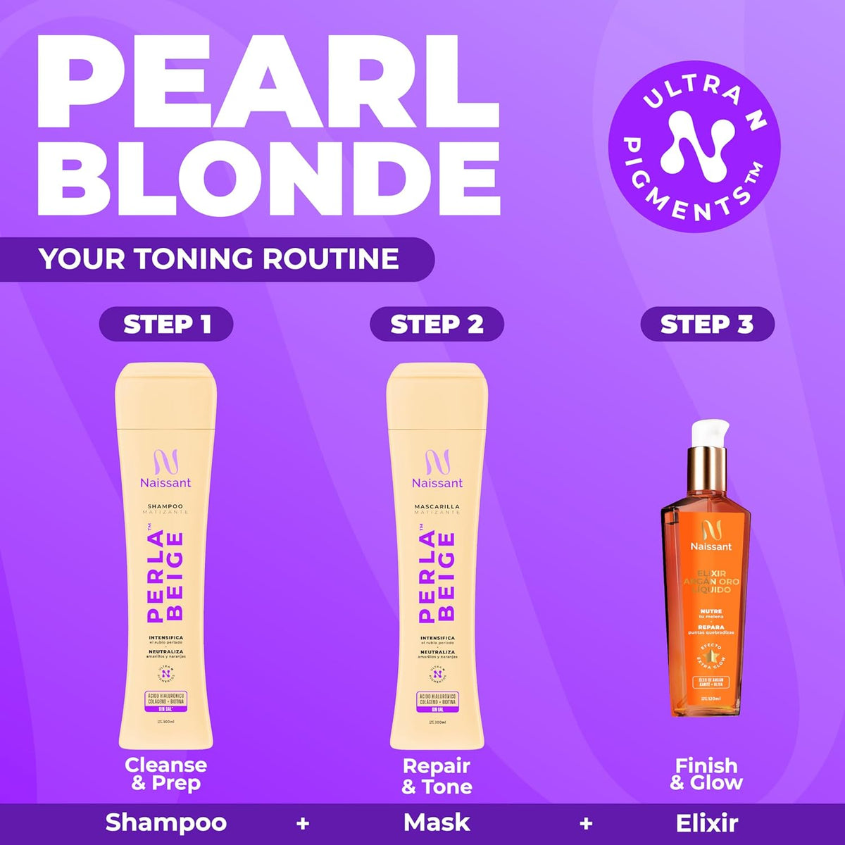 Naissant Professional Pearl Blonde - Perla Beige Matiz Hair Color Intensifier and Tone Corrector.