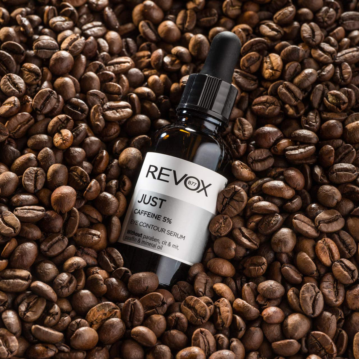 REVOX B77 JUST Caffeine 5% An eye contour serum.