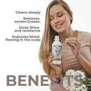 Mawie Milk Hair Shampoo for oily hair control and deep cleansing, removing oil and impurities 14.54 fl.oz.