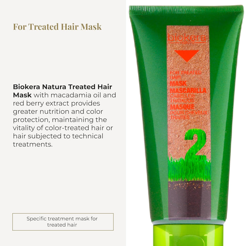 SALERM - Colored Hair Mask - Treated Hair Mask Biokera Natura - 200 ml