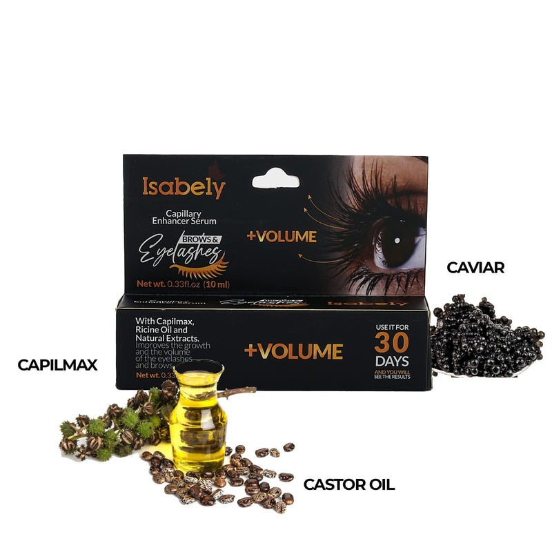 Isabely Eyelash growth serum and eyebrow enhancer, adds volume and thickness. 0.33 oz.