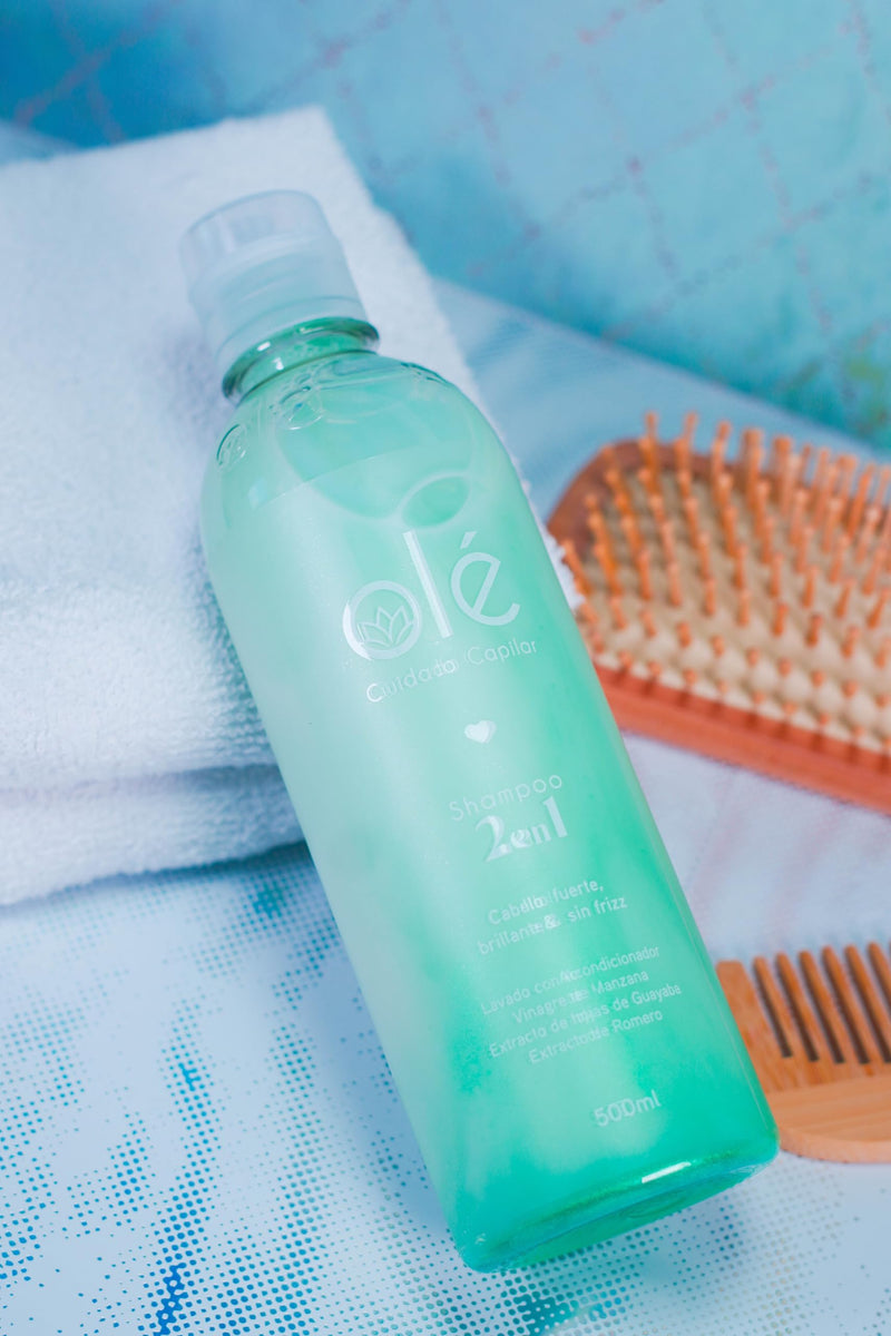 OLÉ Shampoo + conditioner 2 in 1 Apple vinager & Rosemary Shampoo | Shampoo + acondicionador 2 en 1 Vinagre De Manzana & Romero | In addition, they give your hair softness, shine and hydration.