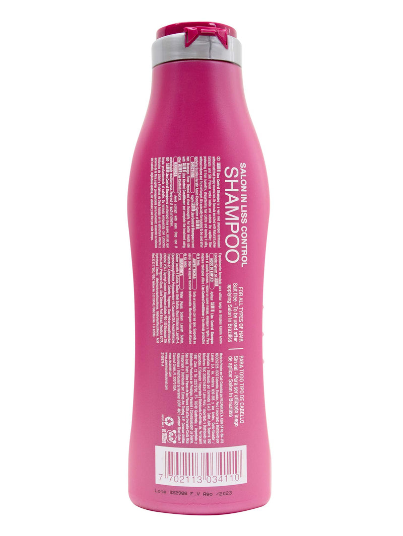 Recamier Professional Salon In +Pro Liss Control Hair 4 Piece Small Kit - Shampoo 10.1oz  + Conditioner 10.1oz  + Leave In Detangler 10.1oz + Deep Treatment Mask 10.58oz