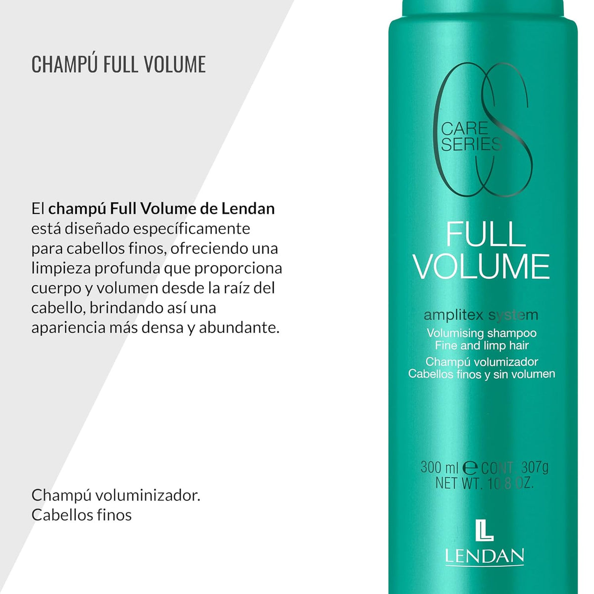 Lendan - Fine Hair Full Volume Kit, Shampoo 300ml + Hair Cream 150 ml + Spray 200 ml