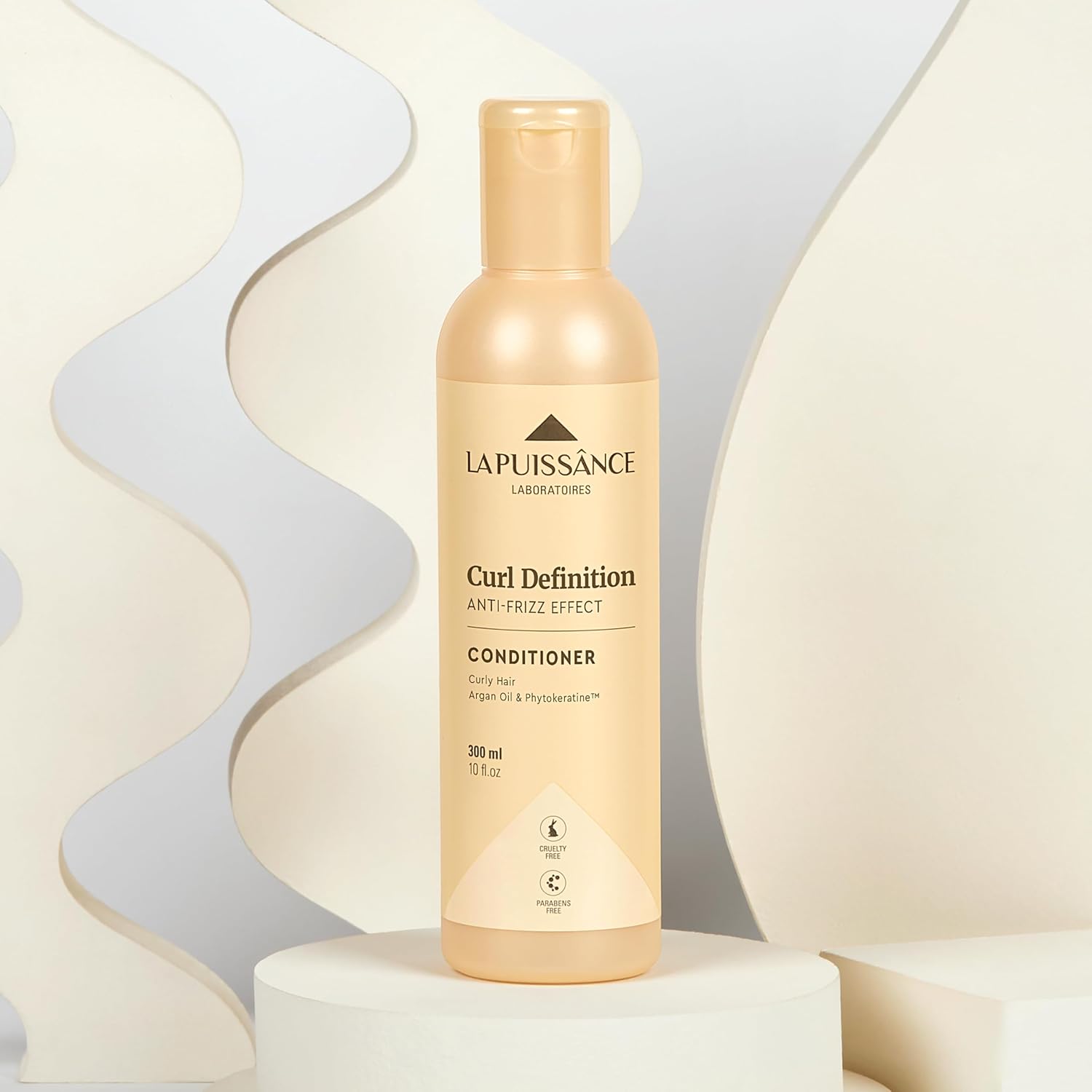LA PUISSANCE Curl Definition System – Complete 4-Step Set for Curly Hair | Shampoo, Conditioner, Styling Cream & Mask | Frizz Control, Shine & Bounce | Paraben-Free & Curl-Friendly