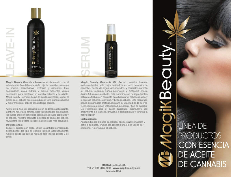 Magik Beauty Hemp Oil Sulfate-Free Shampoo 8 oz - Retains and Prevents Hair Loss. An All-Natural, Purification Hair Product Powerful Enough to Revive the Hair.