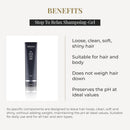 SALERM - 2-in-1 Gel and Shampoo - Stop To Relax Homme Barber Line - 250 ml / 9.0 oz