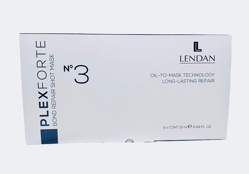 Lendan PlexForte Recomended KIT No.3 Instant Hair Repair Mask Shot of 6 Ampoules 0.44fl.oz. each + No.5 Strengthens and Repair Conditioner 300ml for Damaged Hair