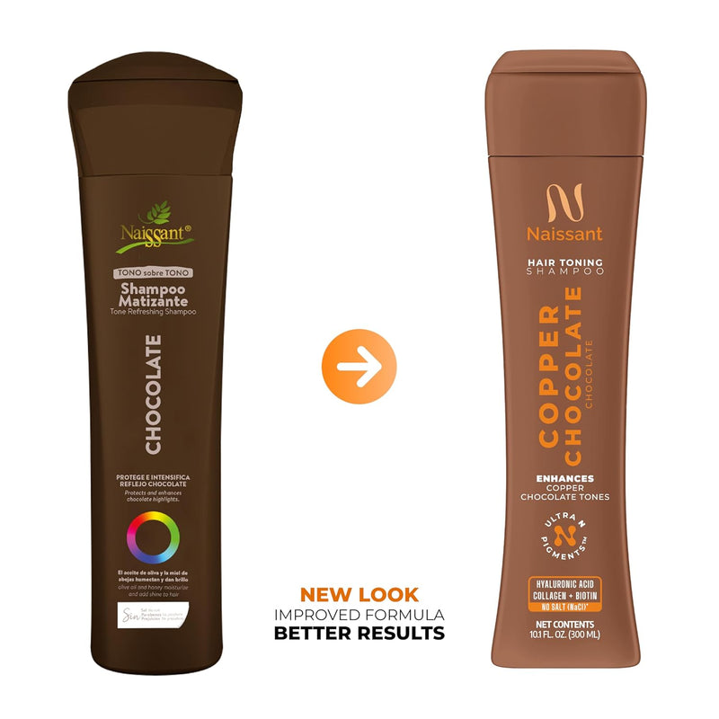 Naissant Cooper Chocolate Hair Toning Shampoo (Chocolate) 10.1 Fl Oz