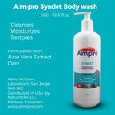 Almipro Syndet Skin Cleanser | Soap-free Moisturizing Body Wash with Aloe Vera & Oatmeal for Dry, delicate, sensitive Skin | Dermatologist Recommended | Bottle 16.9 fl. oz.