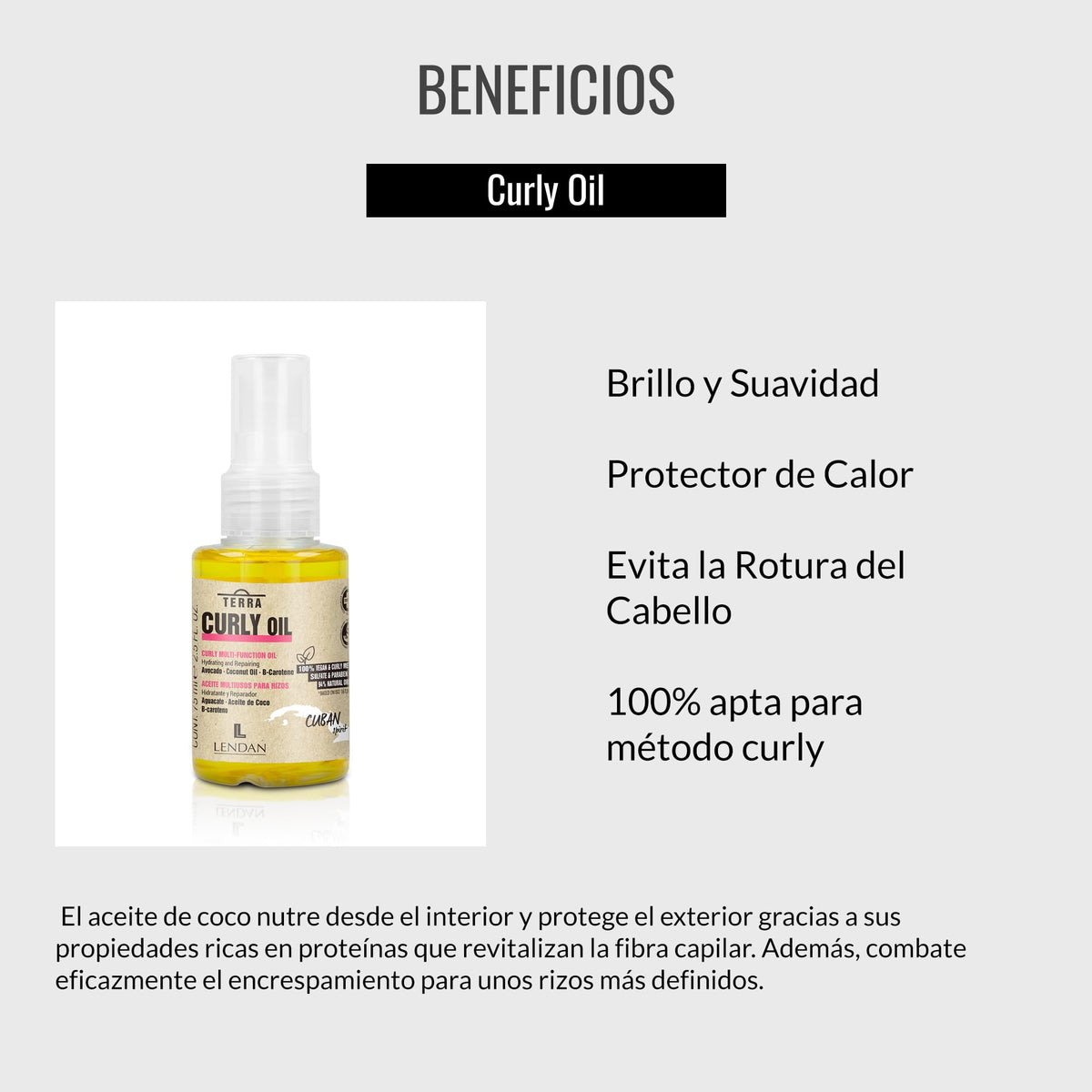 Lendan - Terra Curly Cuban Spirit - Curly Oil 75ml