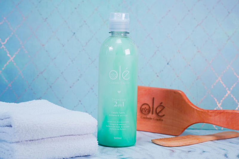 OLÉ Shampoo + conditioner 2 in 1 Apple vinager & Rosemary Shampoo | Shampoo + acondicionador 2 en 1 Vinagre De Manzana & Romero | In addition, they give your hair softness, shine and hydration.