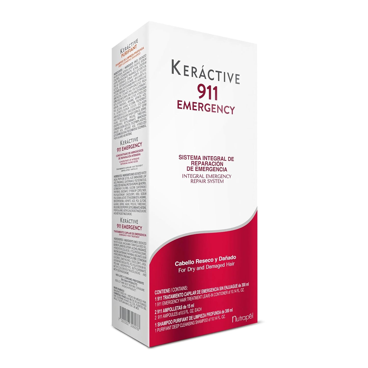 Nutrapel Keractive 911 Emergency Hair Care Integral Intense Hair Treatment Set