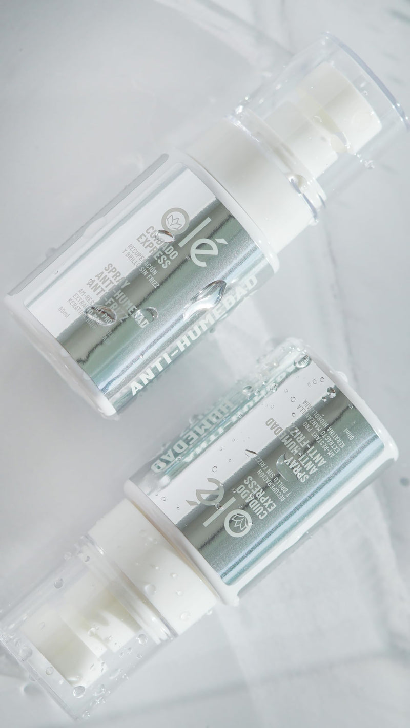 OLÉ Control & Shine Pack - Detangling Thermoprotector + Anti-Frizz Anti-Humidity Spray + Anti-frizz Styling Hair Slik Pestañina (Frizz Emergency)