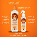 Etniker Kit for Curls: ETNIKER Jelly Gel and Curl Refresher Spray | Nourish, Define, and Revive with Coconut, Flaxseed, and Shea Butter | Silicone, Oil, and Paraben-Free | 2-piece set