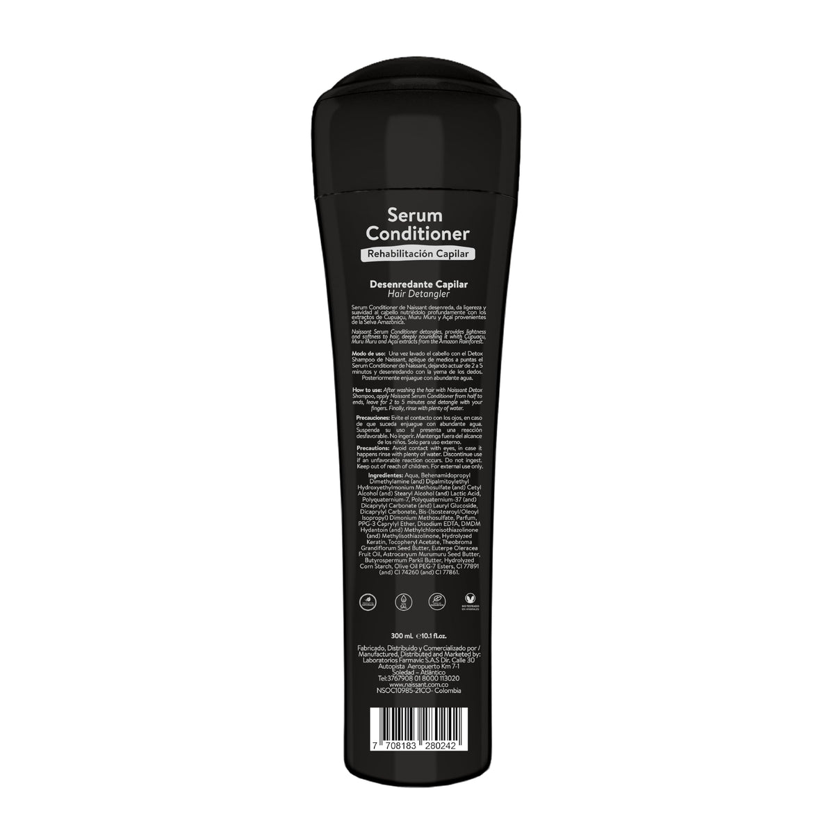 naissant Amazonian Rehab Hair Care Serum Conditioner | Enriched with Muru Muru, Cupuaçu, and Açaí | Nourishing Conditioner for Lightweight, Soft, and Damaged Hair Repair (10.1 fl oz)