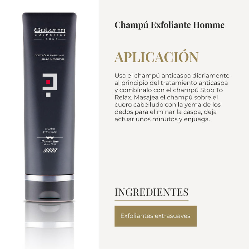 Salerm Homme Control (Pellicule) Dandruff Shampoo, 9.0 Ounce