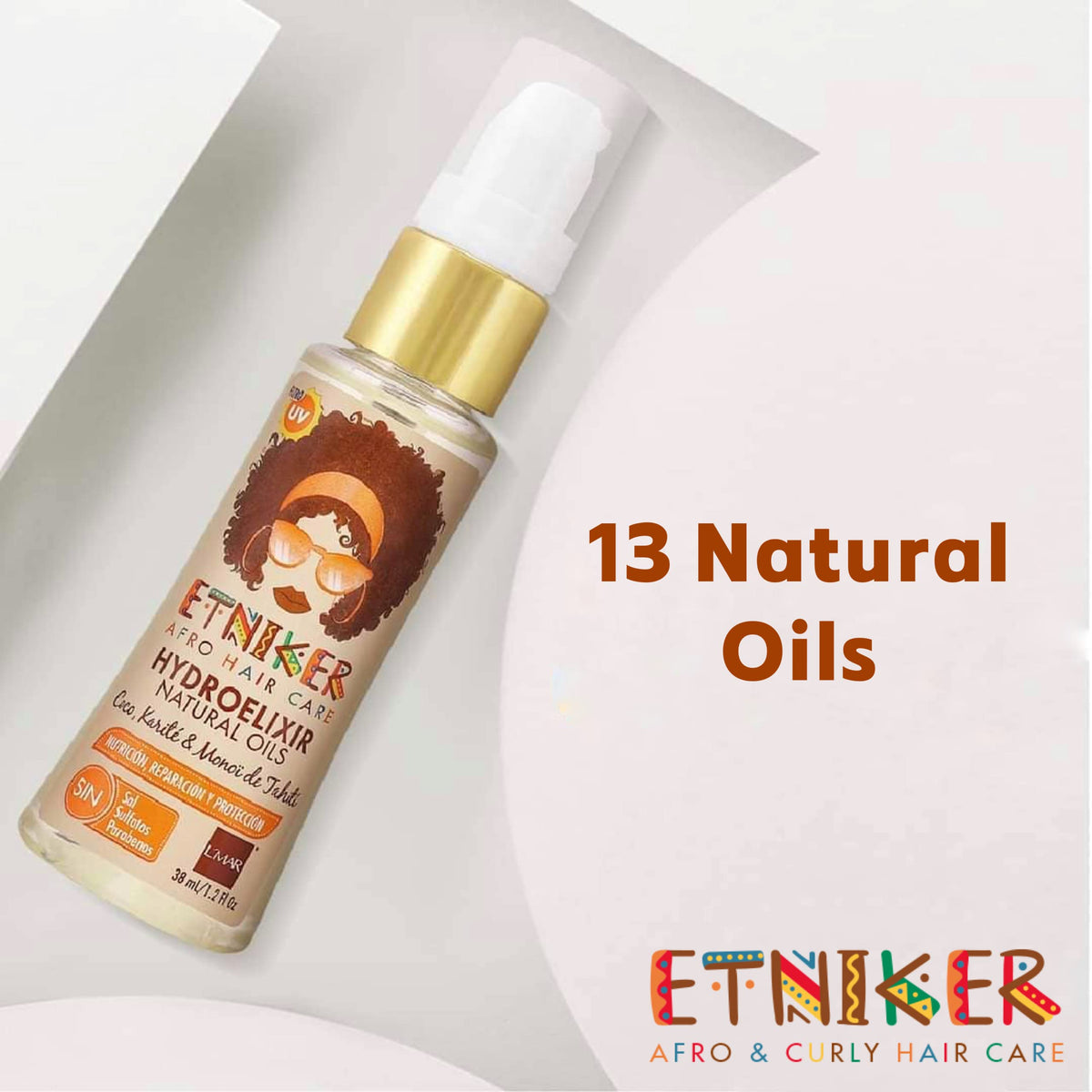 ETNIKER Afro-textured, Curly & Wavy Hair Define Kit | Gel, Hydroelixir & Styling Cream | Control, Nourish, Define | Coconut, Shea Butter, Monoi Oil, Flaxseed | NO Alcohol, Parabens & Sulfate.(3piece)