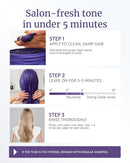 LA PUISSANCE Purple Hair Mask for Blonde Hair, Gray or White Hair 8.4 oz - Toner for Blonde Hair Neutralizes Yellow & Brassy Tones - Keratin Purple Mask Deep Conditioning - Hair Toner for Highlighted Hair