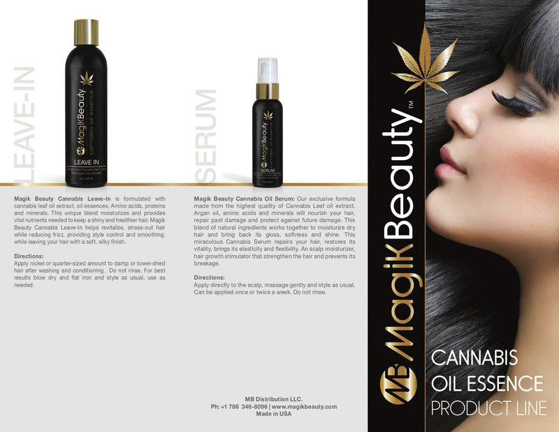 Magik Beauty Hemp Oil Sulfate-Free Shampoo 8 oz - Retains and Prevents Hair Loss. An All-Natural, Purification Hair Product Powerful Enough to Revive the Hair.
