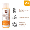 Pili Micellar Water with Calendula & Cucumber. Cleanses and hydrates Skin. Waterproof Makeup Remover. Gentle Toner for face, Eyes, and Lips | All Skin Types | Pump Dispenser Bottle 7.4 fl oz.