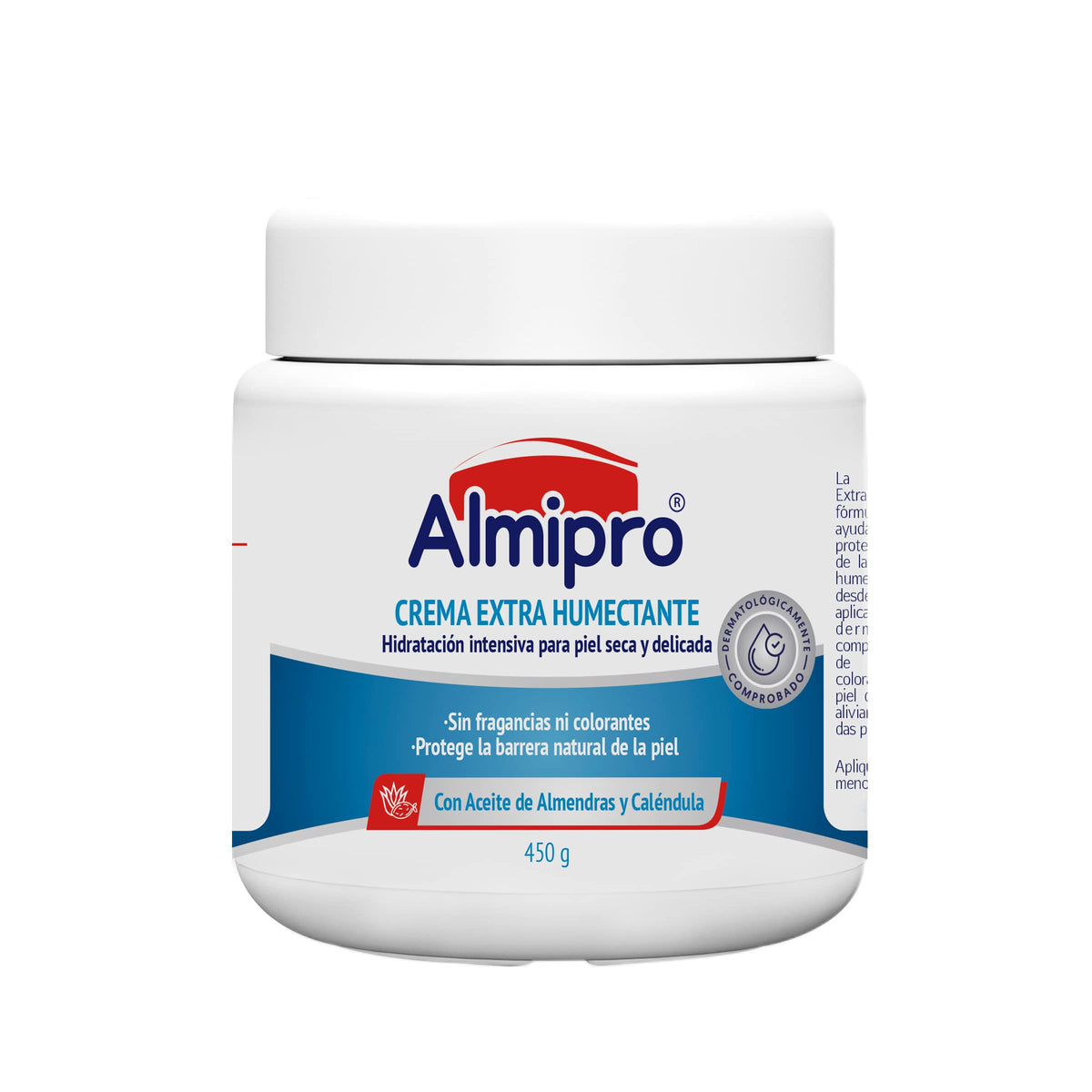 Almipro Extra Moisturizing Cream. Daily Skin’s barrier Protectant & Moisturizer Cream for fragile, Dry skin. Intense Hydration Moisturizer with Calendula & Almond Oils for mature, thin, delicate skin.