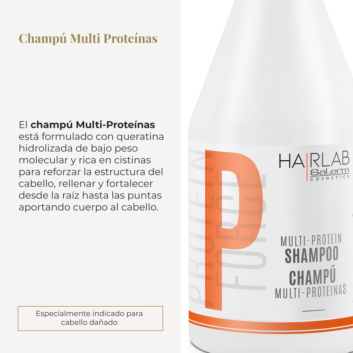 Salerm Cosmetics HAIRLAB MULTI-PROTEIN SHAMPOO 10.6 OZ
