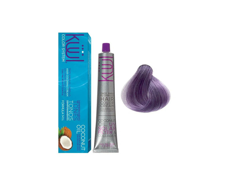 Kuul Color System Metallic Hair Color Cream 3.04 oz - Metallic Violet- Morado Metalico