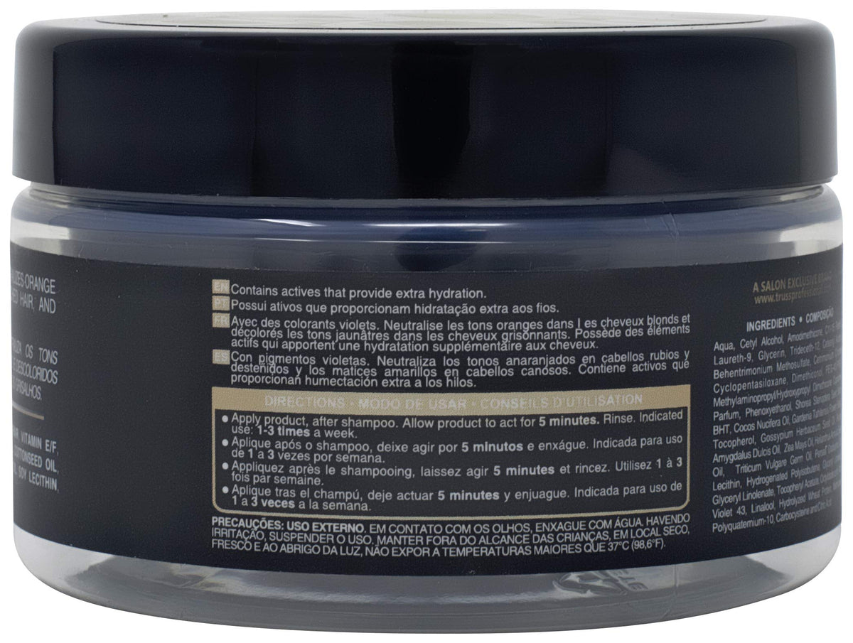 Truss Blond Hair Mask - Hydrating Violet Purple Toner Hair Mask Neutralizes Orange And Yellow Tones On Blonde, Bleached, And Gray Hair