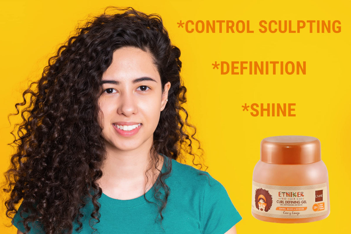 ETNIKER Afro-textured, Curly & Wavy Hair Define Kit | Gel, Hydroelixir & Styling Cream | Control, Nourish, Define | Coconut, Shea Butter, Monoi Oil, Flaxseed | NO Alcohol, Parabens & Sulfate.(3piece)