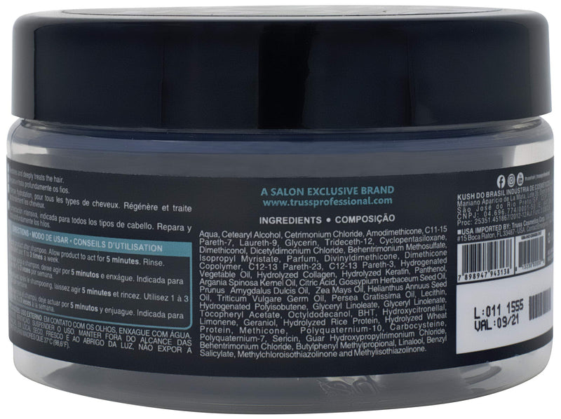 Truss Professional Specific Mask - Hydrating Hair Mask with Argan Oil - Deep Hydration - Repair & Seal Damaged Hair Cuticle; Extends Color; Prevents Split Ends; & Prevents Color Fading (6.35oz)