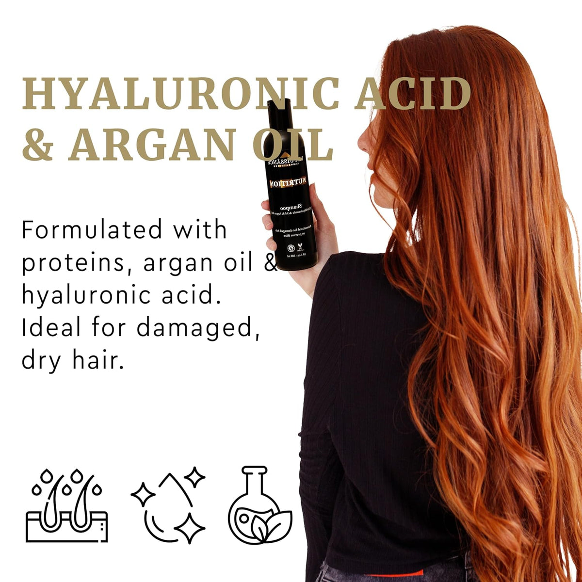 LA PUISSANCE Premium Argan Oil Conditioner - Nutrition, Anti Frizz, Hydrating, Moisturizing for Dry Hair - Sulfate Free, Frizz Control Haircare - for Home and Salon Use- 10 fl oz
