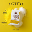 Pili Natural Sulfur Soap Bars (3 Pack) Jabón de azufre - Deep Cleansing and Oil-Control Formula for All Skin Types - Maintain Healthy Skin - 3-Pack