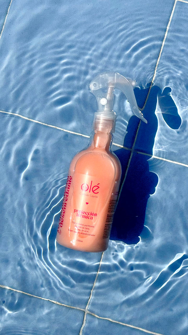 OLÉ Dry Hair 5 Piece Pack - Coconut pulp pre-shampoo + Coconut, Cinnamon & Honey Shampoo + Cotton & Coconut Conditioner + Detangling Thermo protector + Frizz Emergency Styling Cream