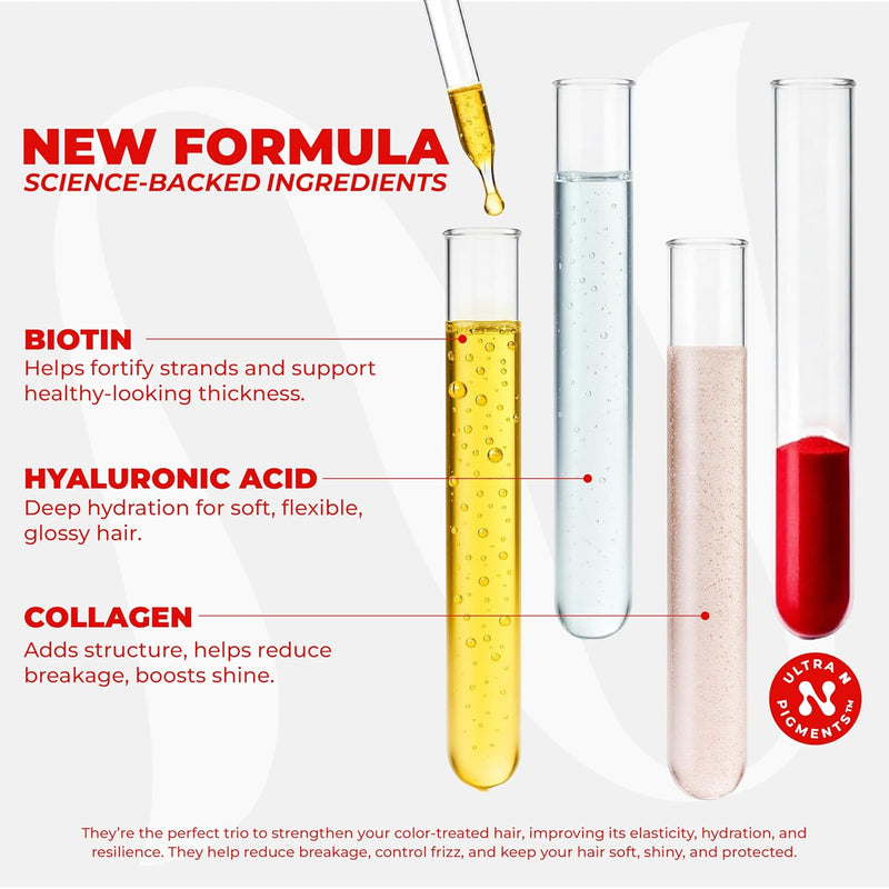 Naissant Deep Red Hair Toning Shampoo (Rojo Fuego) 10.1 Fl Oz