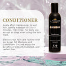 LA PUISSANCE Premium Argan Oil Conditioner - Nutrition, Anti Frizz, Hydrating, Moisturizing for Dry Hair - Sulfate Free, Frizz Control Haircare - for Home and Salon Use- 10 fl oz