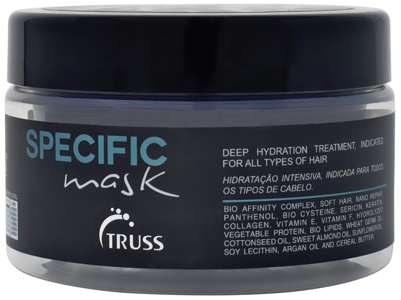 Truss Professional Specific Mask - Hydrating Hair Mask with Argan Oil - Deep Hydration - Repair & Seal Damaged Hair Cuticle; Extends Color; Prevents Split Ends; & Prevents Color Fading (6.35oz)