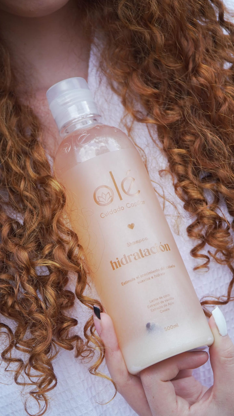 OLÉ Shampoo Coconut, Cinnamon & Honey High HYDRATION | Formulated With Coco, Canela & Miel | for Stronger, Thicker and Longer Hair - Soft and Shine, Growth Shampoo.