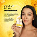 Pili Natural Sulfur Soap Bars (3 Pack) Jabón de azufre - Deep Cleansing and Oil-Control Formula for All Skin Types - Maintain Healthy Skin - 3-Pack