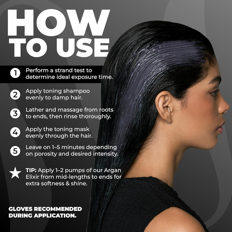 Naissant Cool Black Hair Toning Shampoo (Negro) 10.1 Fl