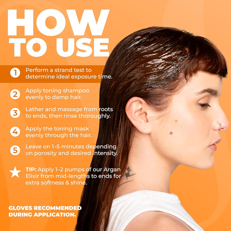 Naissant Cooper Chocolate Hair Toning Shampoo (Chocolate) 10.1 Fl Oz