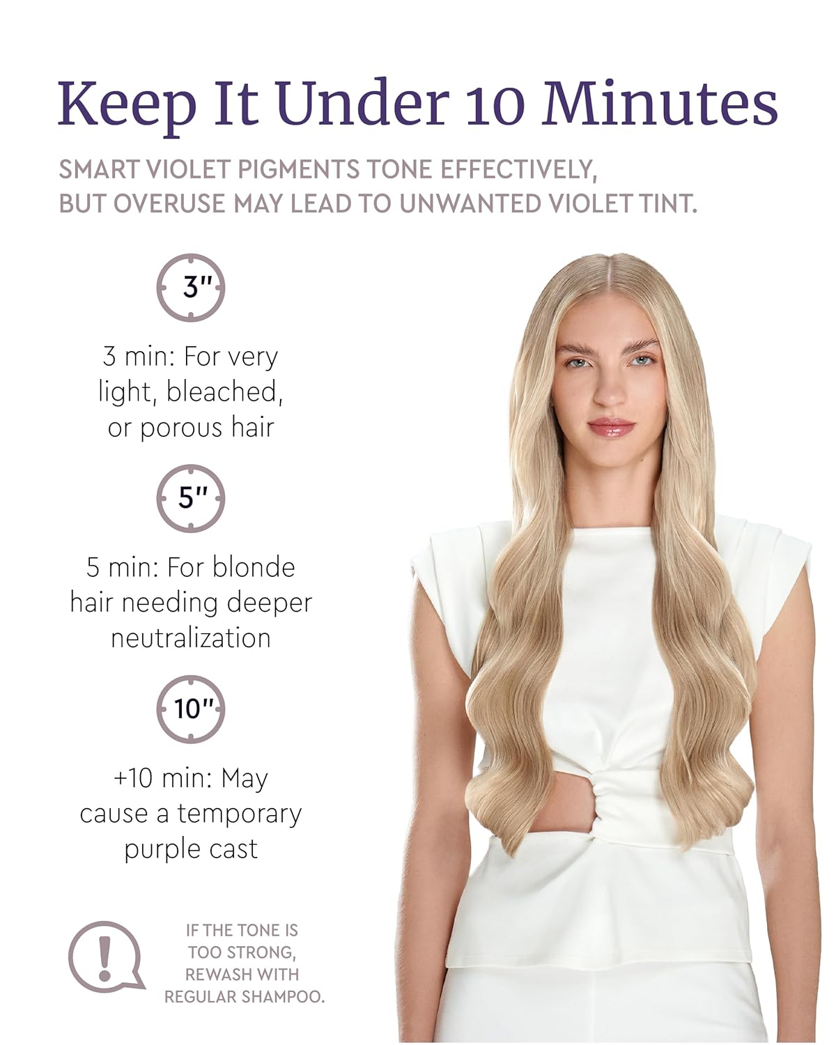 LA PUISSANCE Purple Hair Mask for Blonde Hair, Gray or White Hair 8.4 oz - Toner for Blonde Hair Neutralizes Yellow & Brassy Tones - Keratin Purple Mask Deep Conditioning - Hair Toner for Highlighted Hair